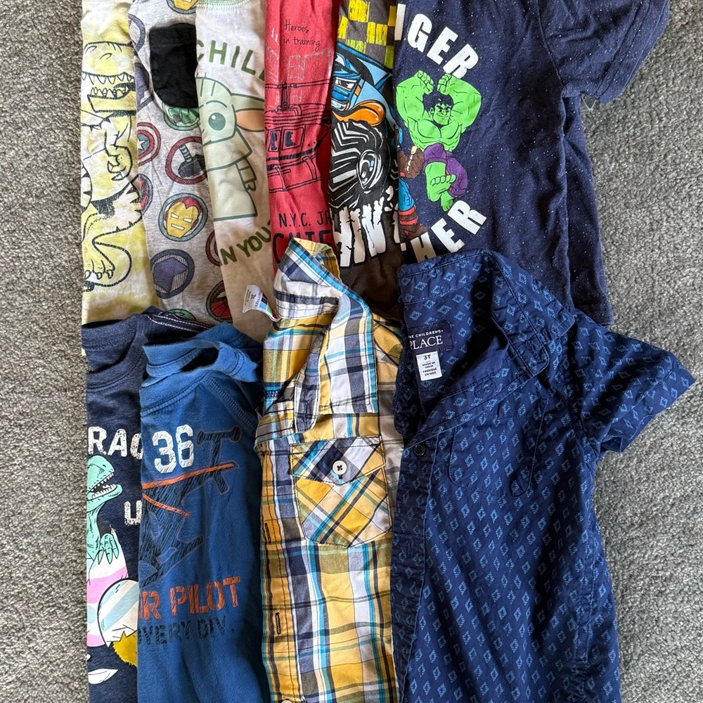 Boys 3T short sleeve shirt lot